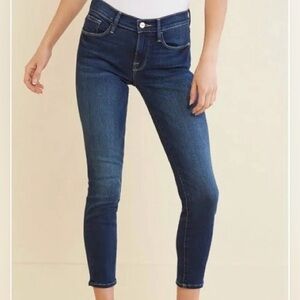 Frame Le Skinny de Jeanne Crop Medium Wash Denim 29